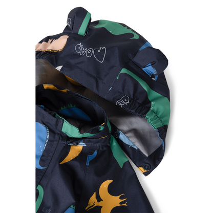 Manu Rainwear Set, Dino roar / Classic navy