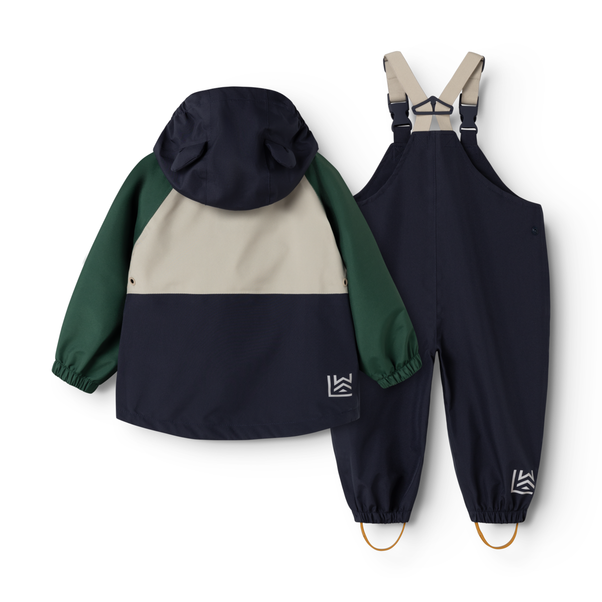 Manu Rainwear Set, Garden green multi mix