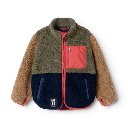 Liewood Nolan Teddyjacke, Army Brown Multi Mix