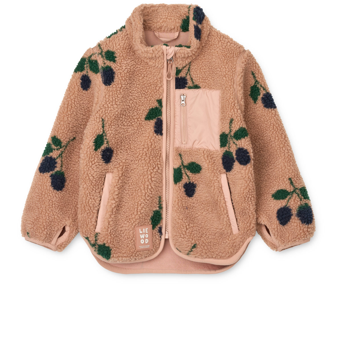 Liewood Nolan Teddyjacke, Berry / Pale Tuscany