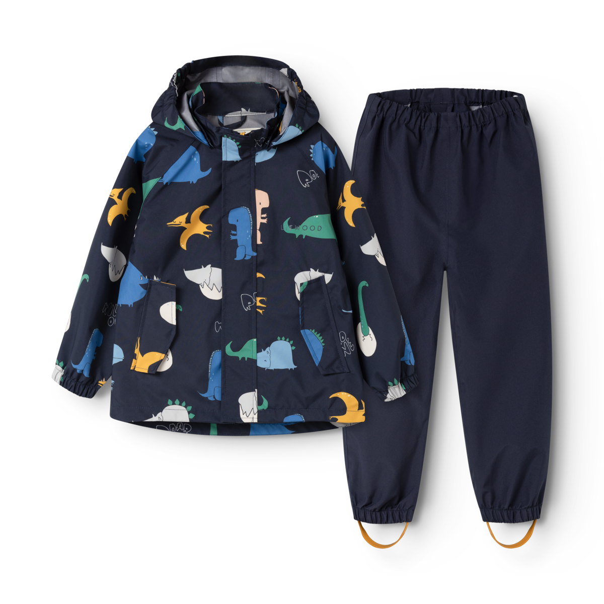 Pedia Rainwear Set, Dino roar / Classic navy
