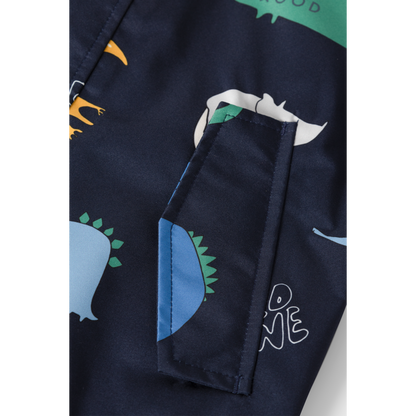 Pedia Rainwear Set, Dino roar / Classic navy