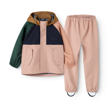 Pedia Rainwear Set, Pale tuscany multi mix