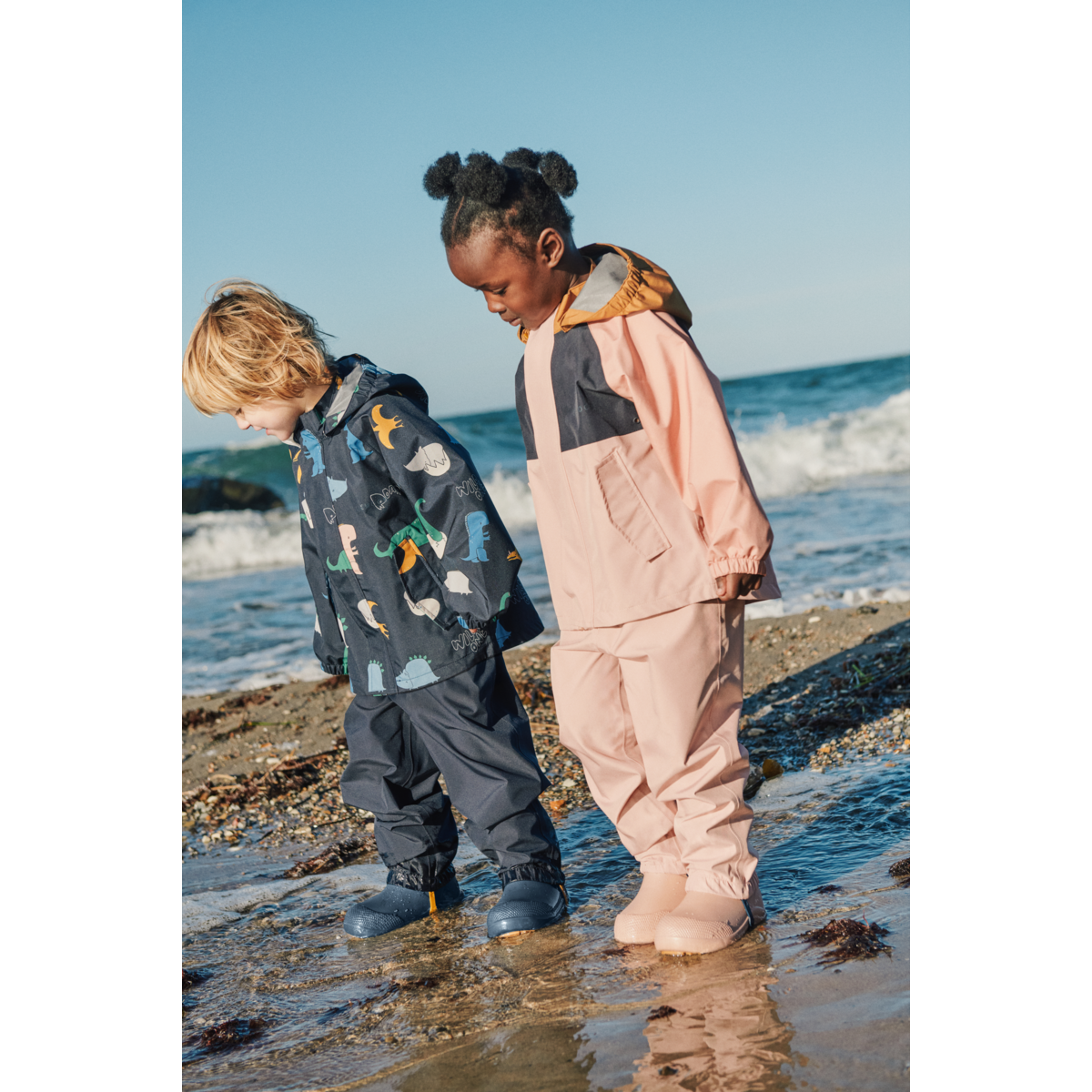 Pedia Rainwear Set, Dino roar / Classic navy