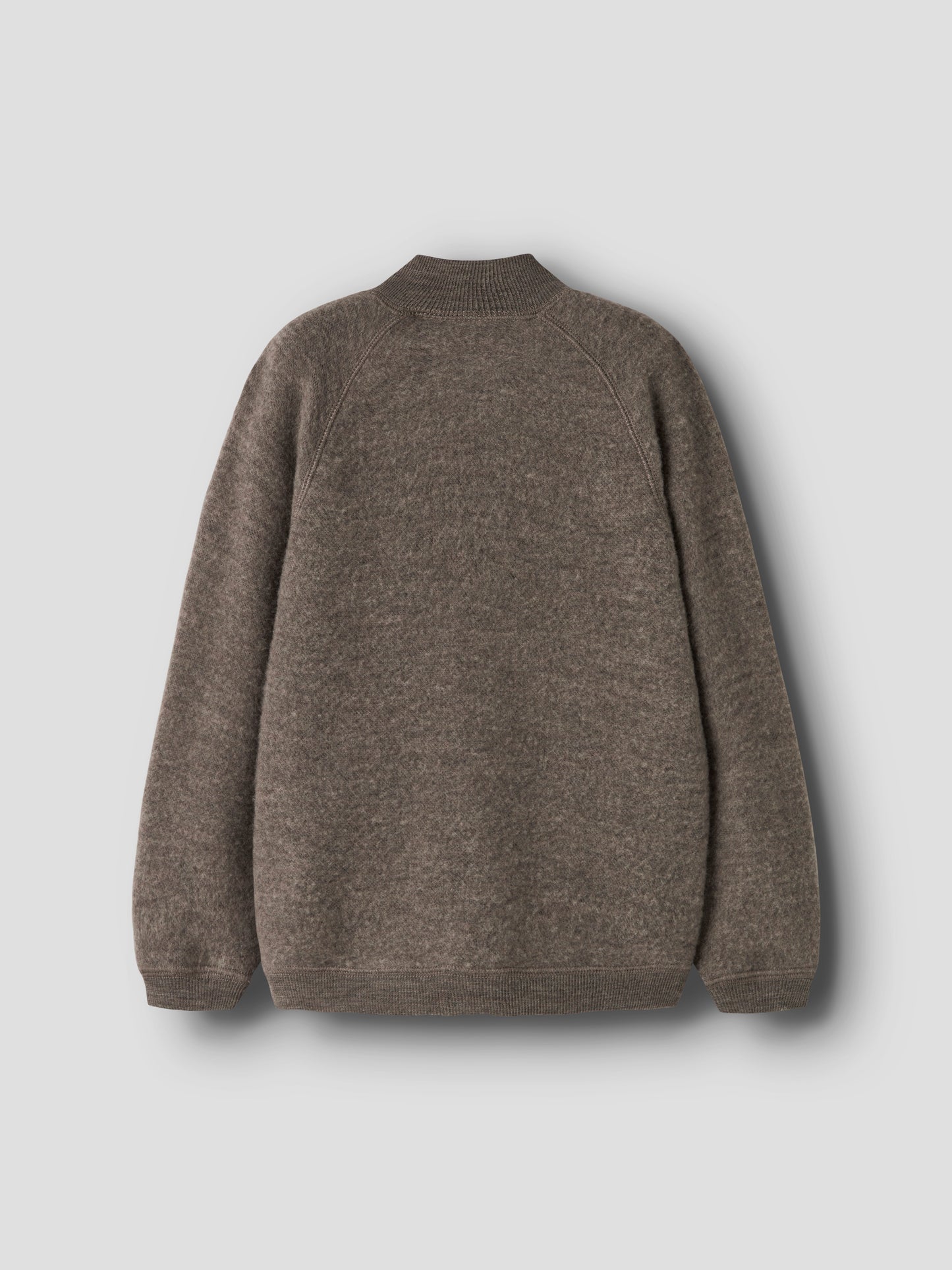 Wollfleece Jäckchen mit Reissverschluss, morel