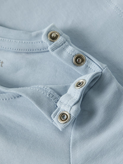 T-Shirt aus Baumwolle mit Löwen-Motiv, blau