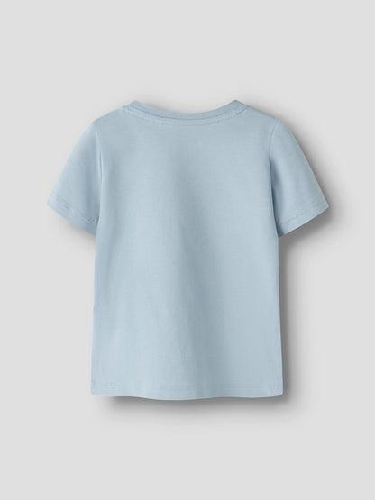 T-Shirt aus Baumwolle mit Löwen-Motiv, blau