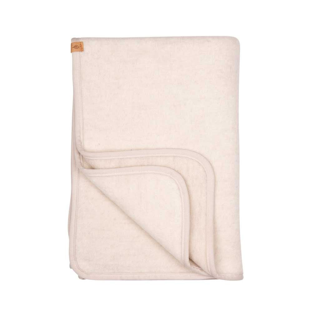 Baby Decke Fleece, woll-weiss