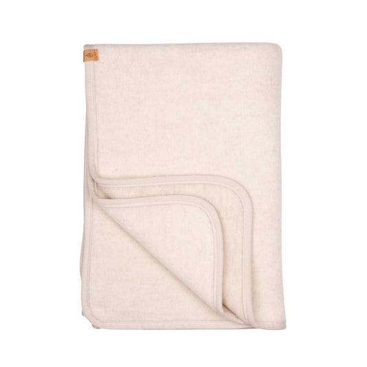 Baby Decke Fleece, woll-weiss