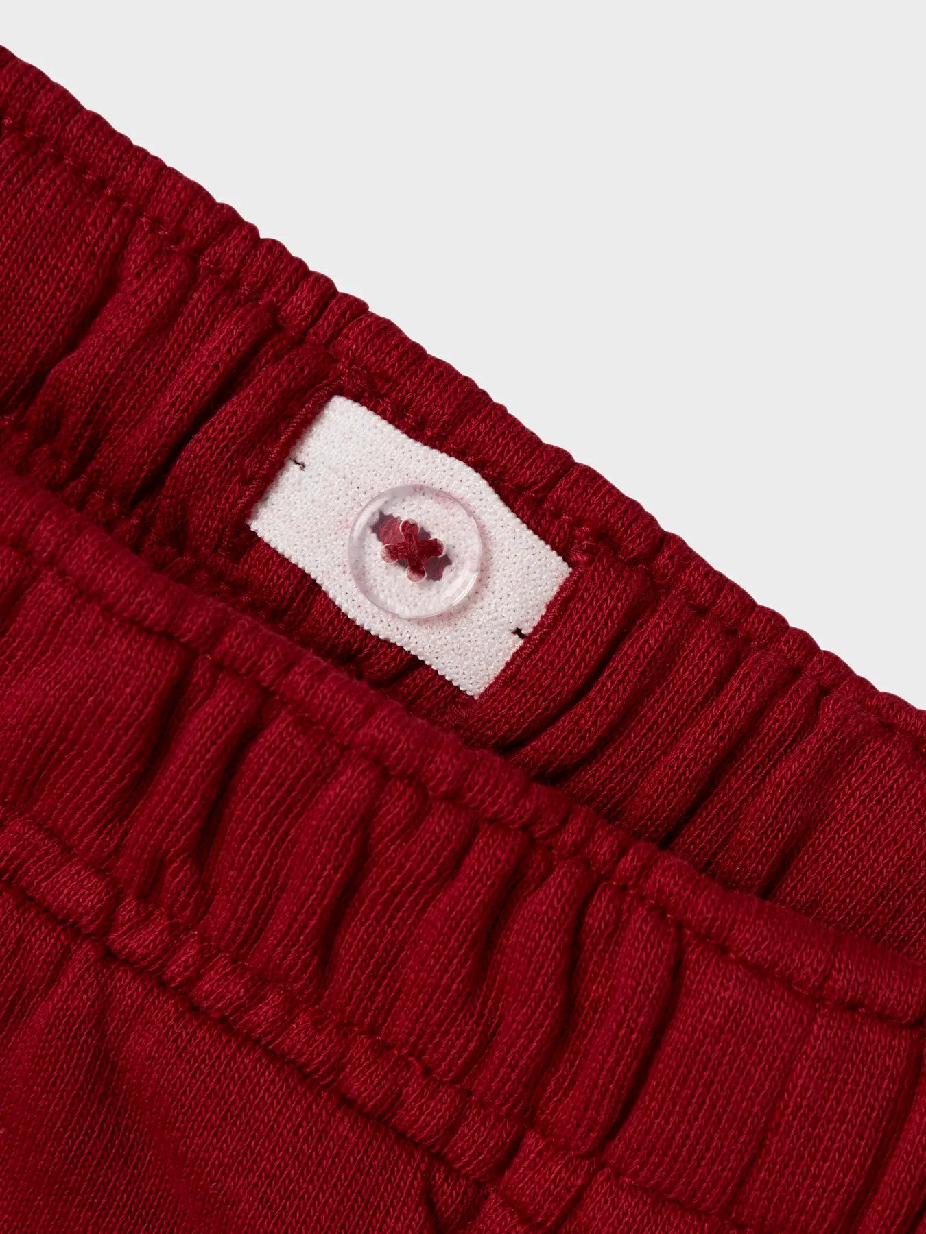 Baumwollhose mit Bündchen, rot