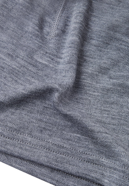 Detailansicht von Reima Beanie Dimma Melange Grey aus Merinowolle