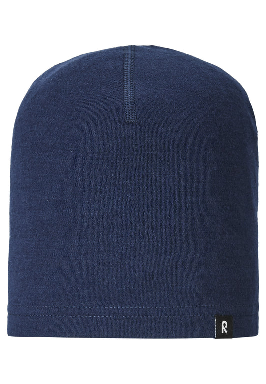 Reima Beanie Dimma in navy aus Marinowolle