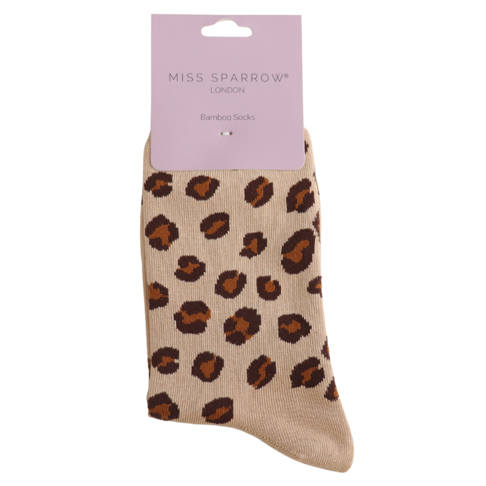 Miss Sparrow Bambus Socken Damen Leo