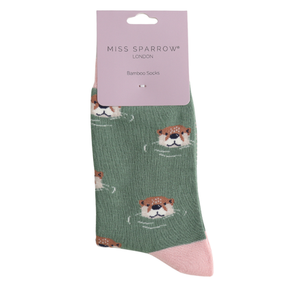 Miss Sparrow Bambus Socken Damen Otter