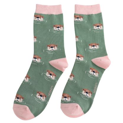 Miss Sparrow Bambus Socken Damen Otter