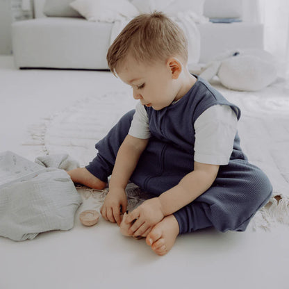 Schlafsack mit Füssen 1.0 TOG, Essential Blue