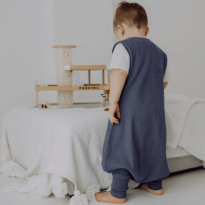 Schlafsack mit Füssen 1.0 TOG, Essential Blue