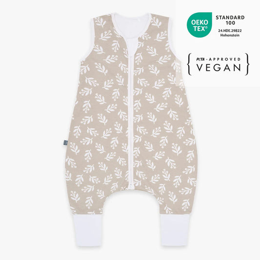 Schlafsack mit Füssen 1.0 TOG, Floral Sand