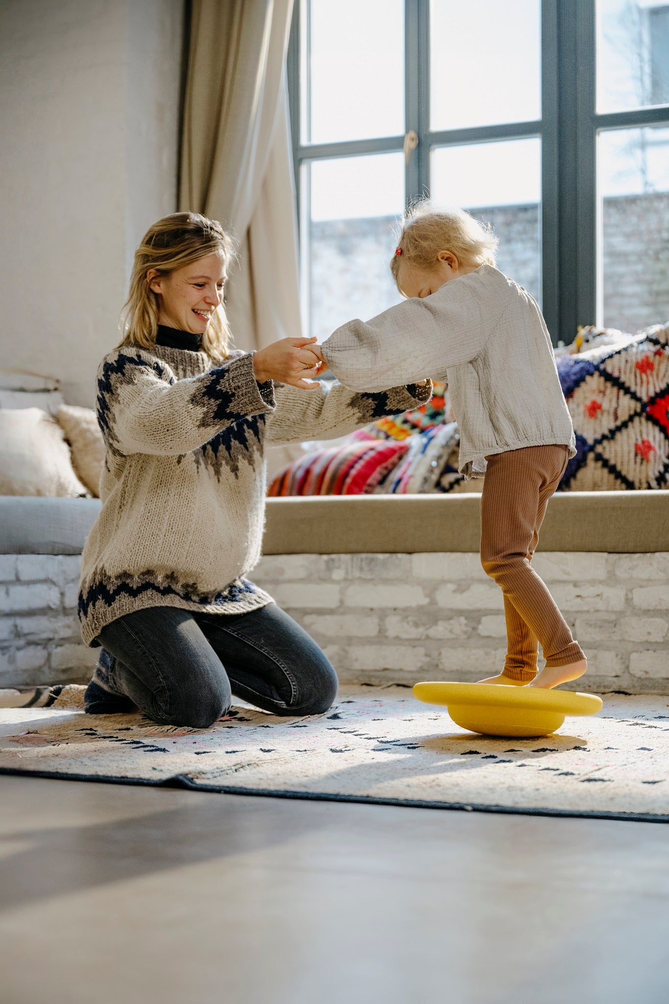 Stapelstein Balance Board yellow