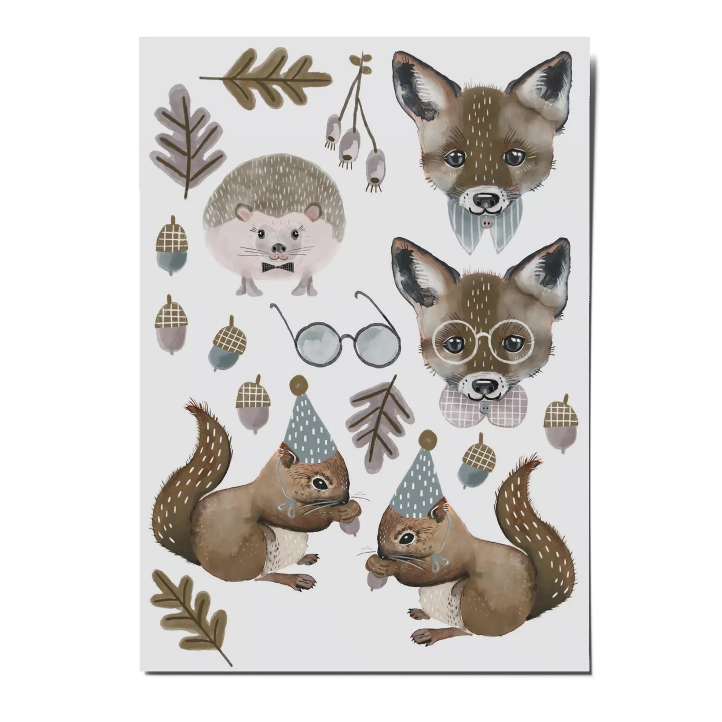 Tattoo Fuchs und Eichhörnchen