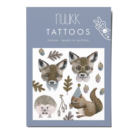 Tattoo Fuchs und Eichhörnchen