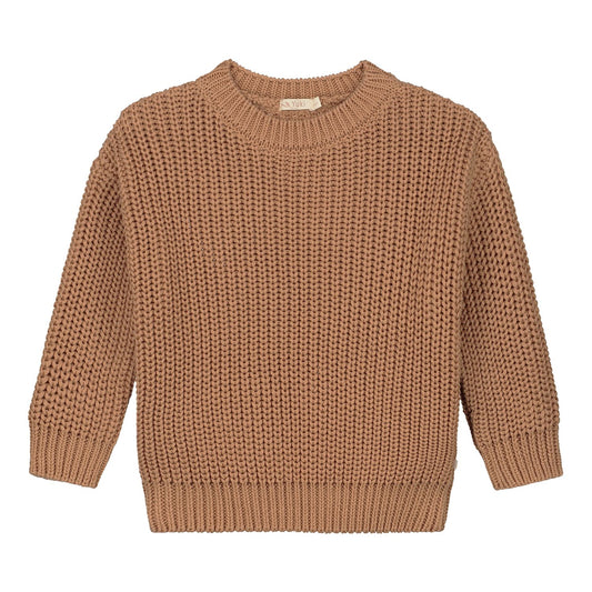 Chunky Knitted Sweater, biscuit