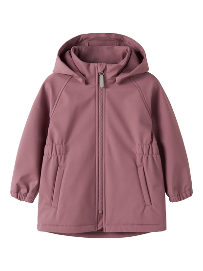 Softshelljacke mit Regen-Effekt, Mauve