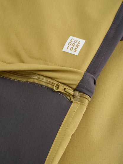 Softshell Wanderhose mit Reissverschluss, gelb