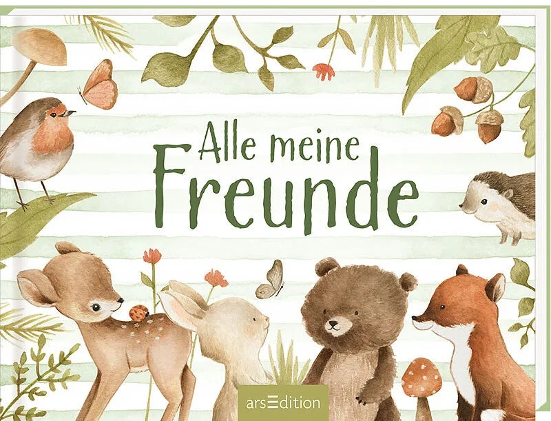 Alle meine Freunde – Ein Freundschaftsbuch für Kinder mit Waldtieren und Bären
