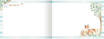 Innenseite des Freundschafts-Albums – Platz für persönliche Notizen und Fotos