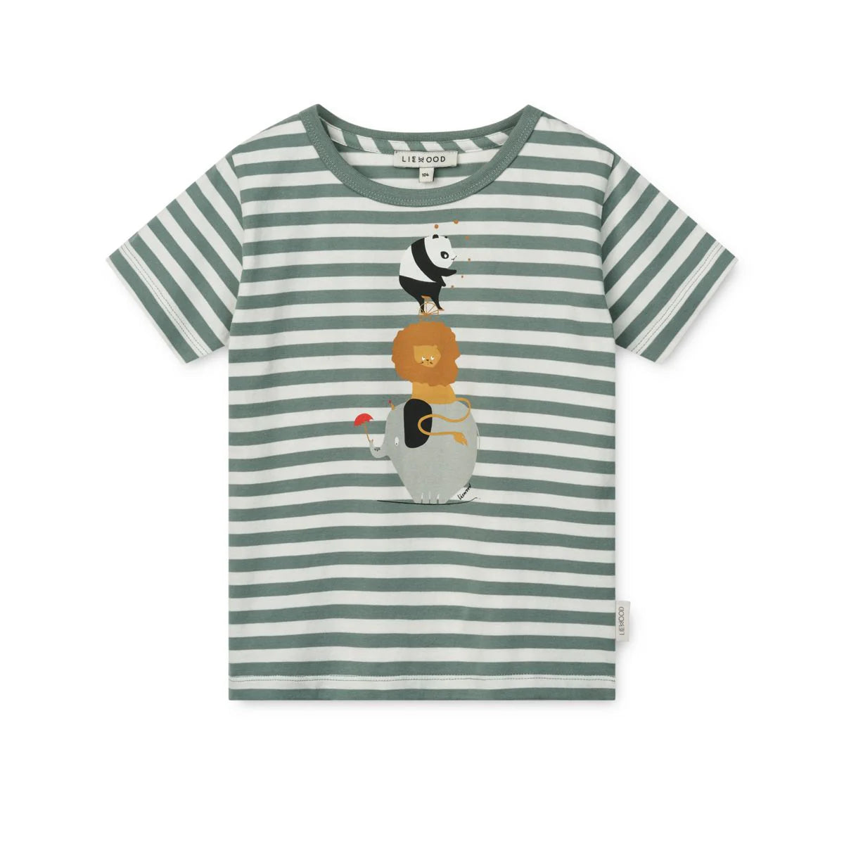Apia Kurzarm-T-Shirt aus GOTS-zertifizierter Bio-Baumwolle mit verspieltem Print – Weiches, atmungsaktives Kinder-T-Shirt für den Alltag. Erhältlich in Winterthur, Zürich, Schweiz.