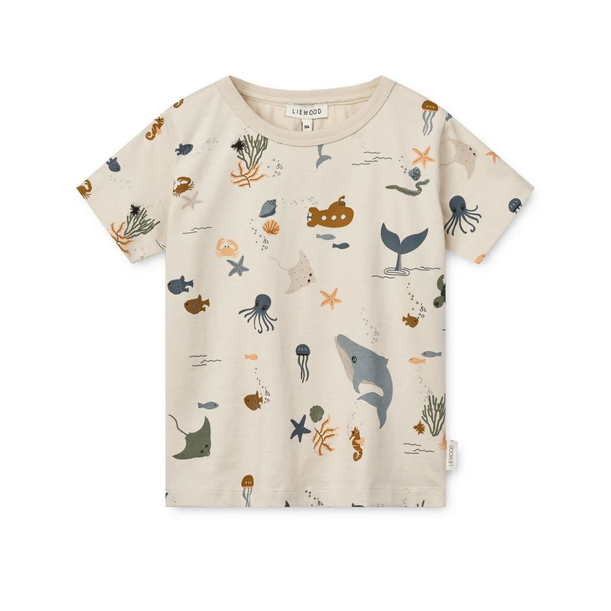 Apia Kurzarm-T-Shirt mit Meeresmotiv – Hergestellt aus GOTS-zertifizierter Bio-Baumwolle. Bequemes und nachhaltiges Kinder-T-Shirt. Erhältlich in Winterthur, Zürich, Schweiz.