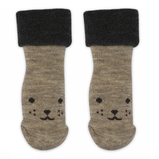 Arven Wollsocken mit Tiergesicht von MP Denmark, erhältlich im Bärechind in Winterthur, Zürich Schweiz.