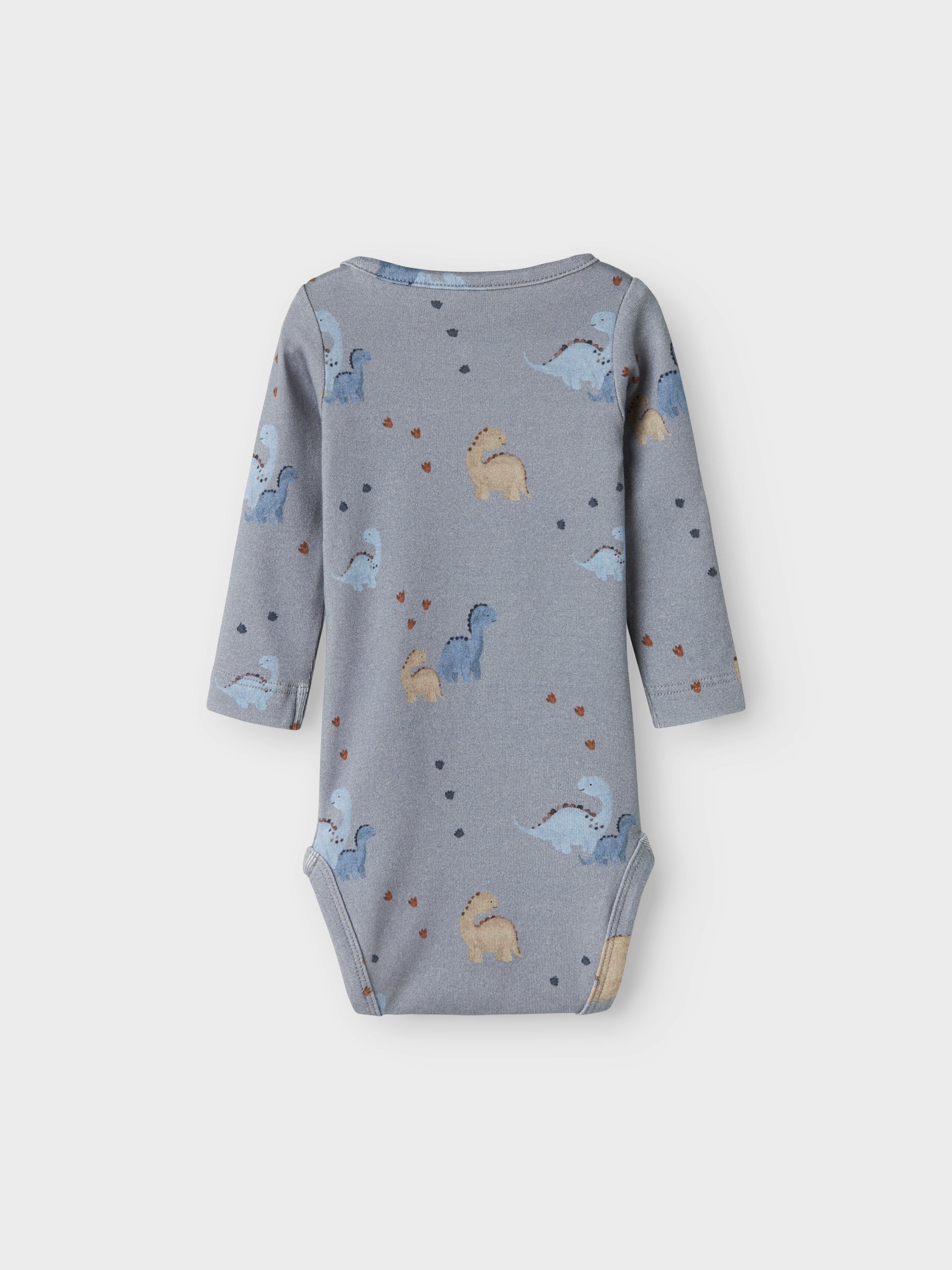 Rückansicht Baby-Body Tradewinds Grau-Blau mit Print, Bärechind, Winterthur, Zürich Schweiz