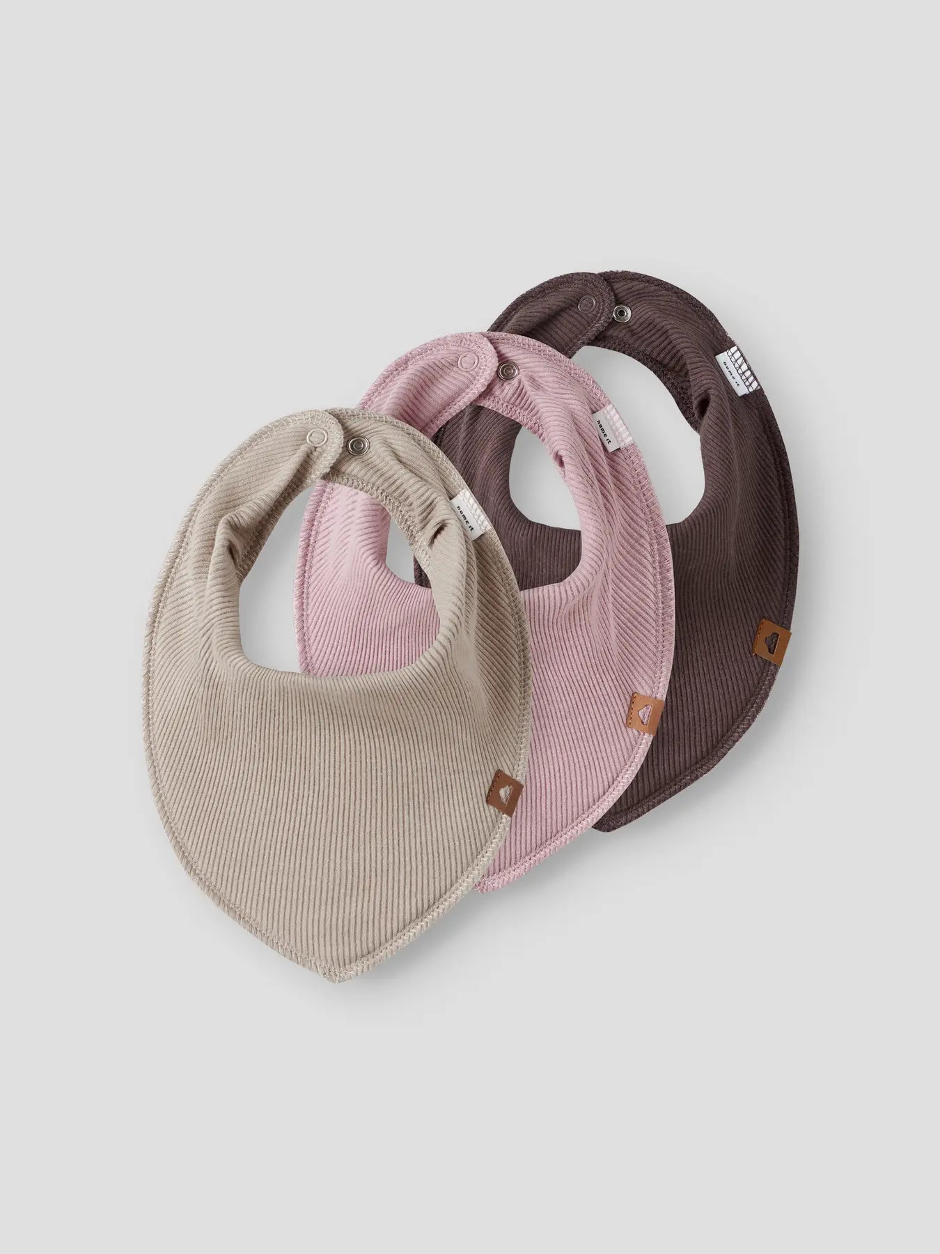 3er-Set Baby-Dreieckstücher in Beige, Rosa und Braun, Bärechind, Winterthur, Zürich Schweiz