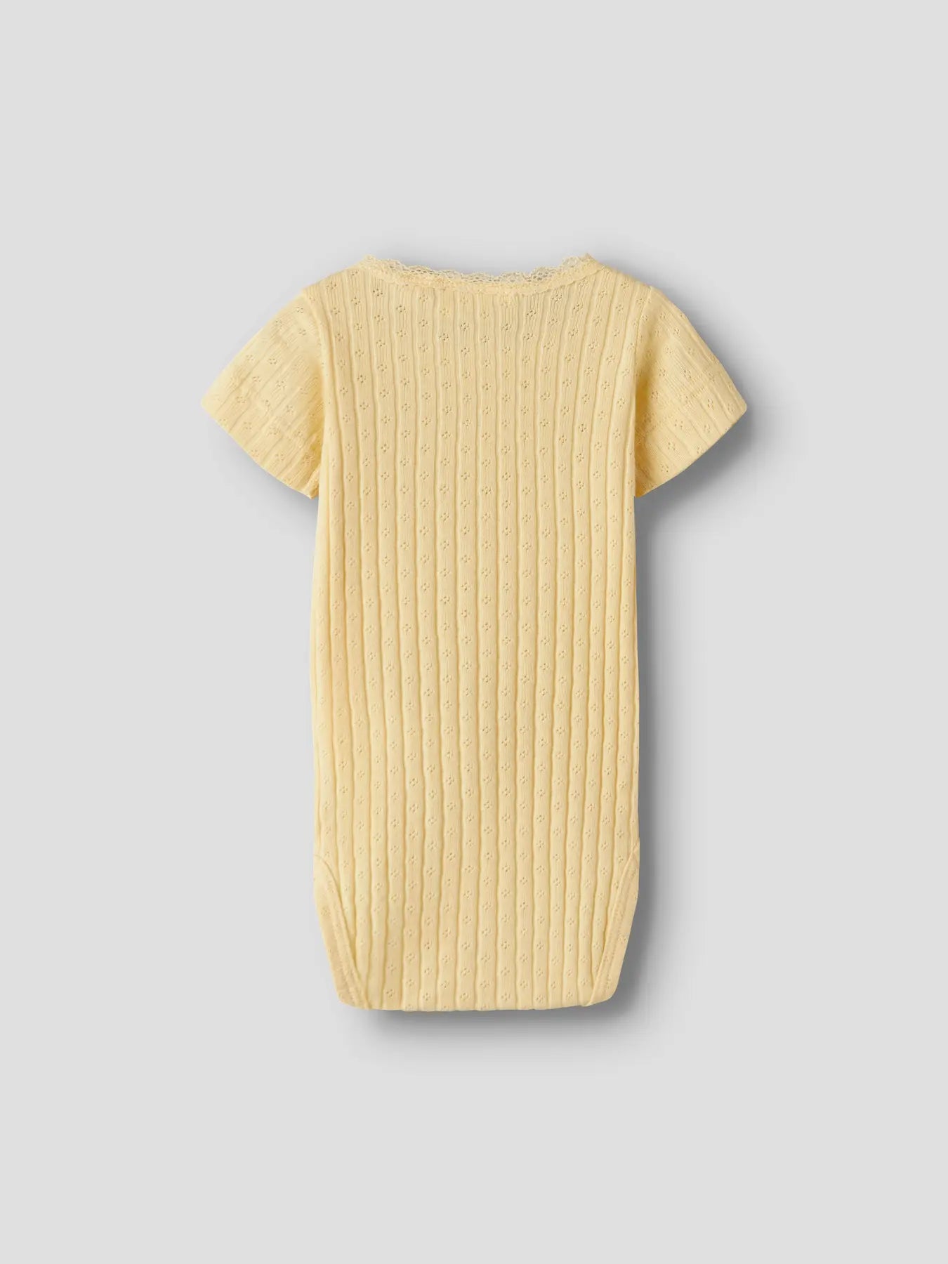 Kurzarm Babybody in gelb aus Bio-Baumwolle von Bärechind Winterthur, Zürich, Schweiz