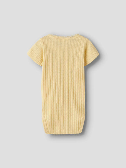 Kurzarm Babybody in gelb aus Bio-Baumwolle von Bärechind Winterthur, Zürich, Schweiz
