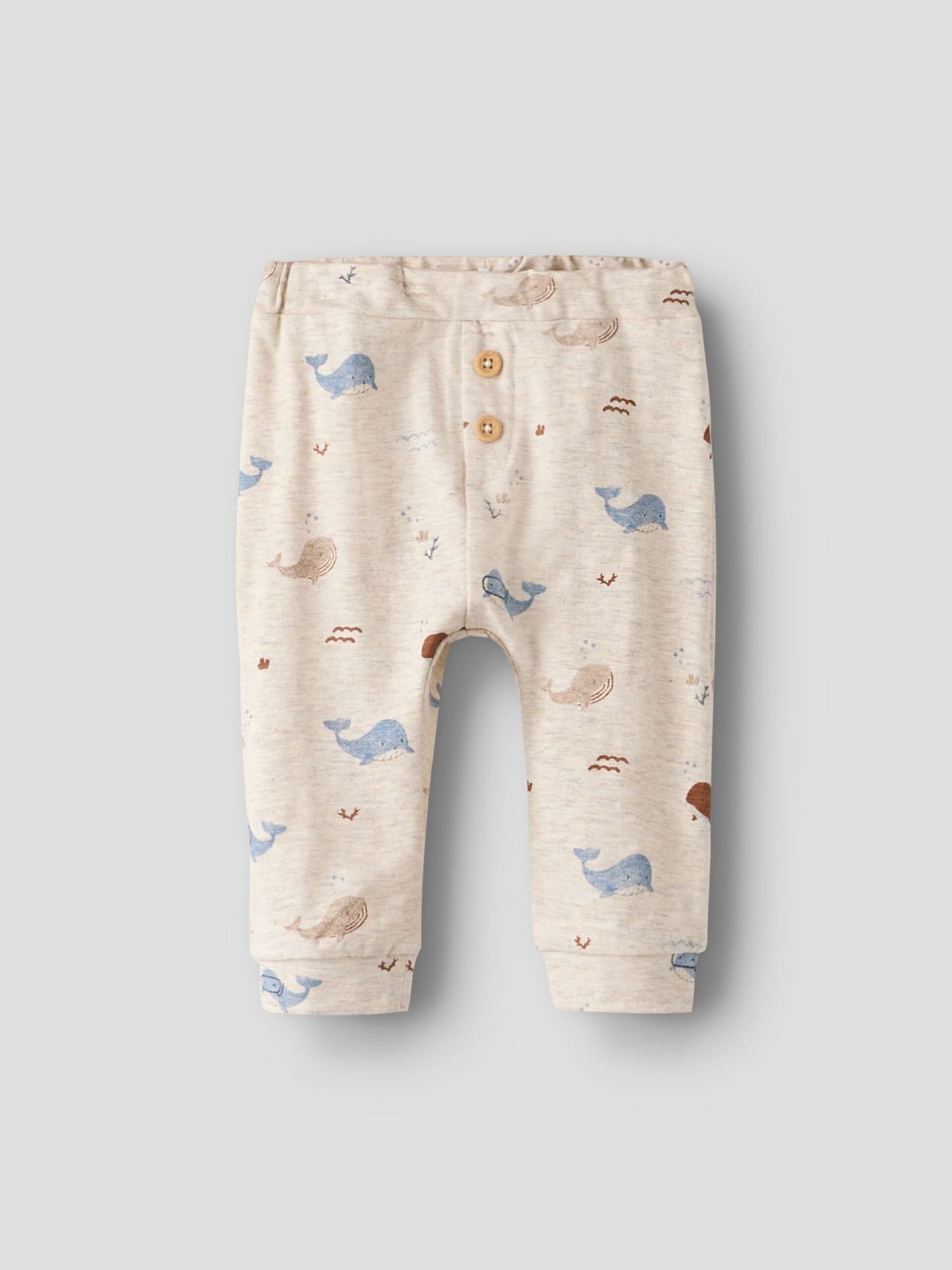 Babyhose mit Wal und Unterwasser Muster aus Bio Baumwolle von NAME IT bei Bärechind Kinderladen Winterthur Zürich Schweiz