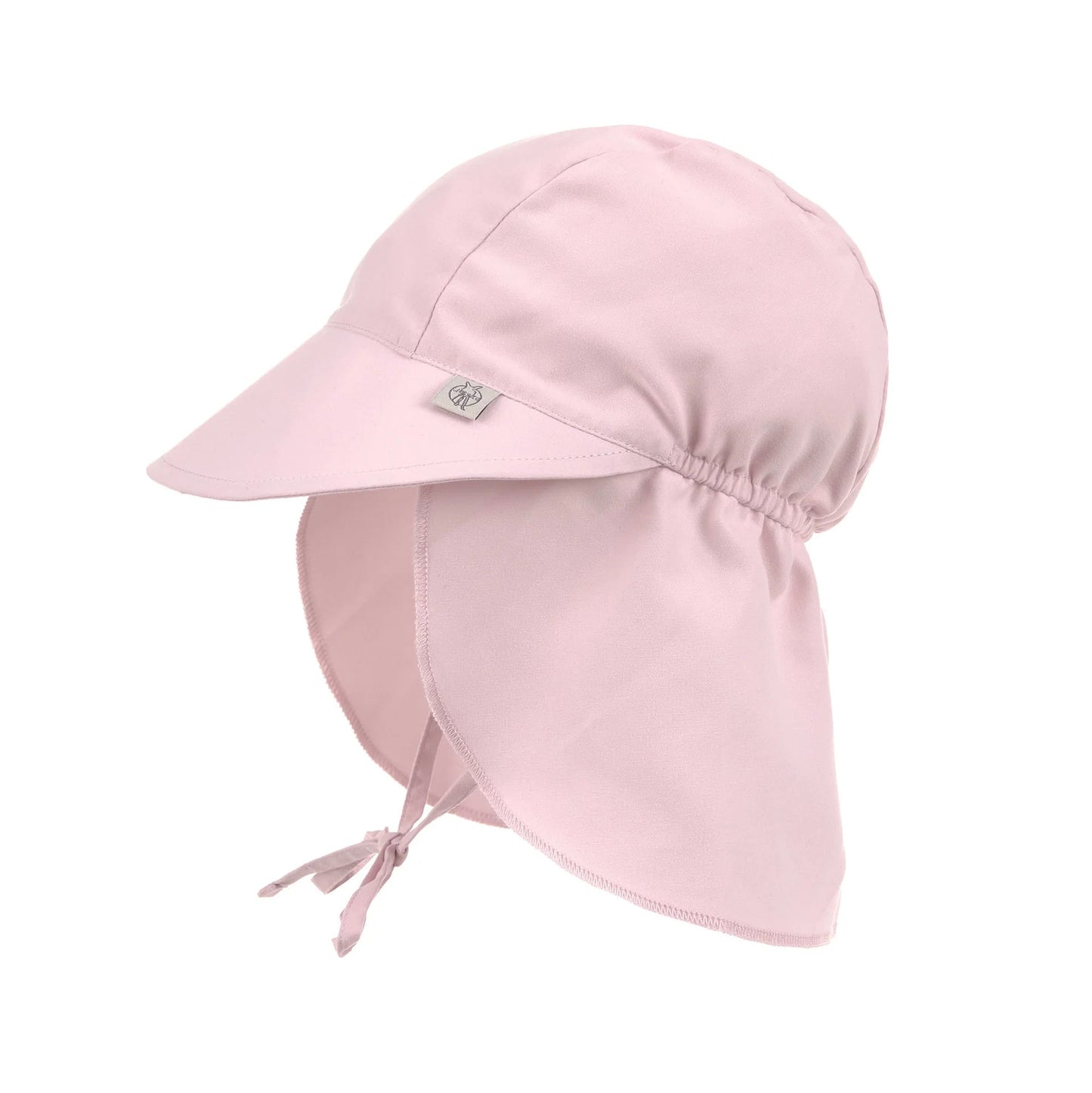 Rosa Baby Sonnenhut mit Nackenschutz von Bärechind Winterthur – nachhaltiger UV Schutz für Babys und Kinder in der Schweiz