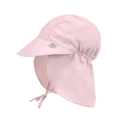 Rosa Baby Sonnenhut mit Nackenschutz von Bärechind Winterthur – nachhaltiger UV Schutz für Babys und Kinder in der Schweiz