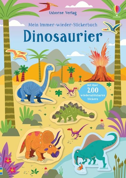 „Dinosaurier Stickerbuch für Kinder mit wiederverwendbaren Stickern bei Bärechind Winterthur“