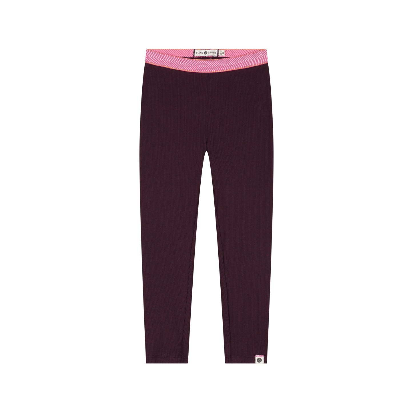Baumwolle Legging gefüttert in Wine Red, Vorderansicht