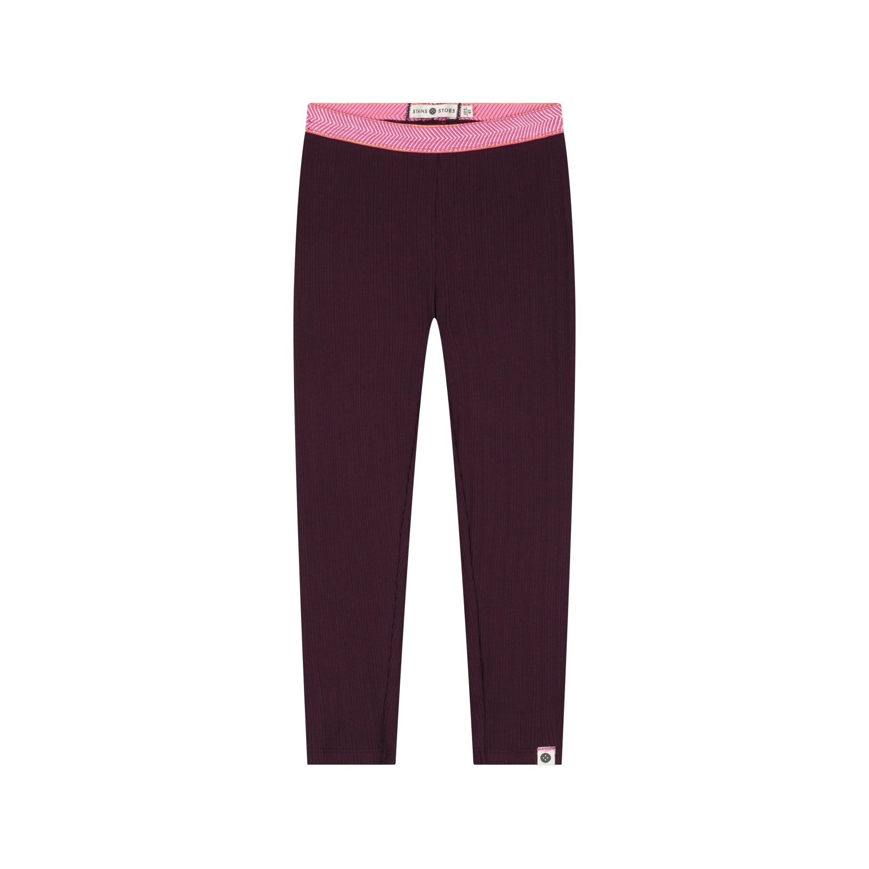 Baumwolle Legging gefüttert in Wine Red, Vorderansicht