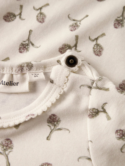 Lil'Atelier Langarmbody mit Blumenprint bei Bärechind