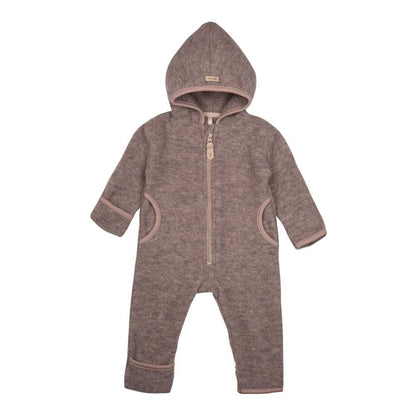 Baby-Overall Fleece, stein-grau