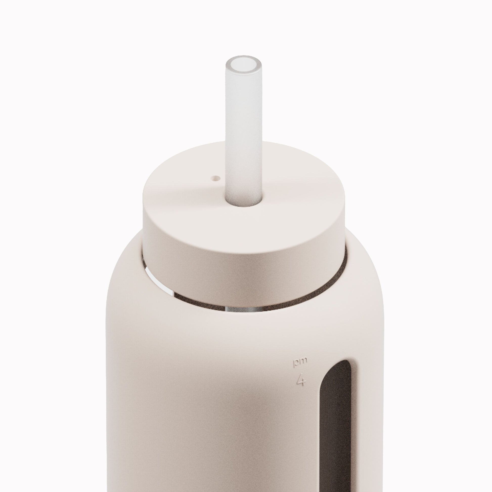 Silikonverschluss mit Strohhalm für BINK Day Bottle 800ml in Stone – Ersatzdeckel erhältlich bei Bärechind in Winterthur, Schweiz