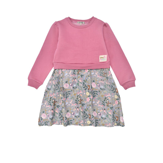 Bondi Kinder Kleid Phantasieallover mit Fantasy-Alloverprint – Vorderansicht, erhältlich im Bärechind Winterthur Schweiz