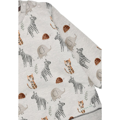 Detailaufnahme Bondi Kinder Sweatshirt Safariallover – Safari-Print Stoff, erhältlich im Bärechind Winterthur Schweiz