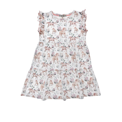 Bondi Kleid „Pferdeallover“ mit Glitzer und Allover-Pferdemuster – erhältlich bei Bärechind in Winterthur, Schweiz