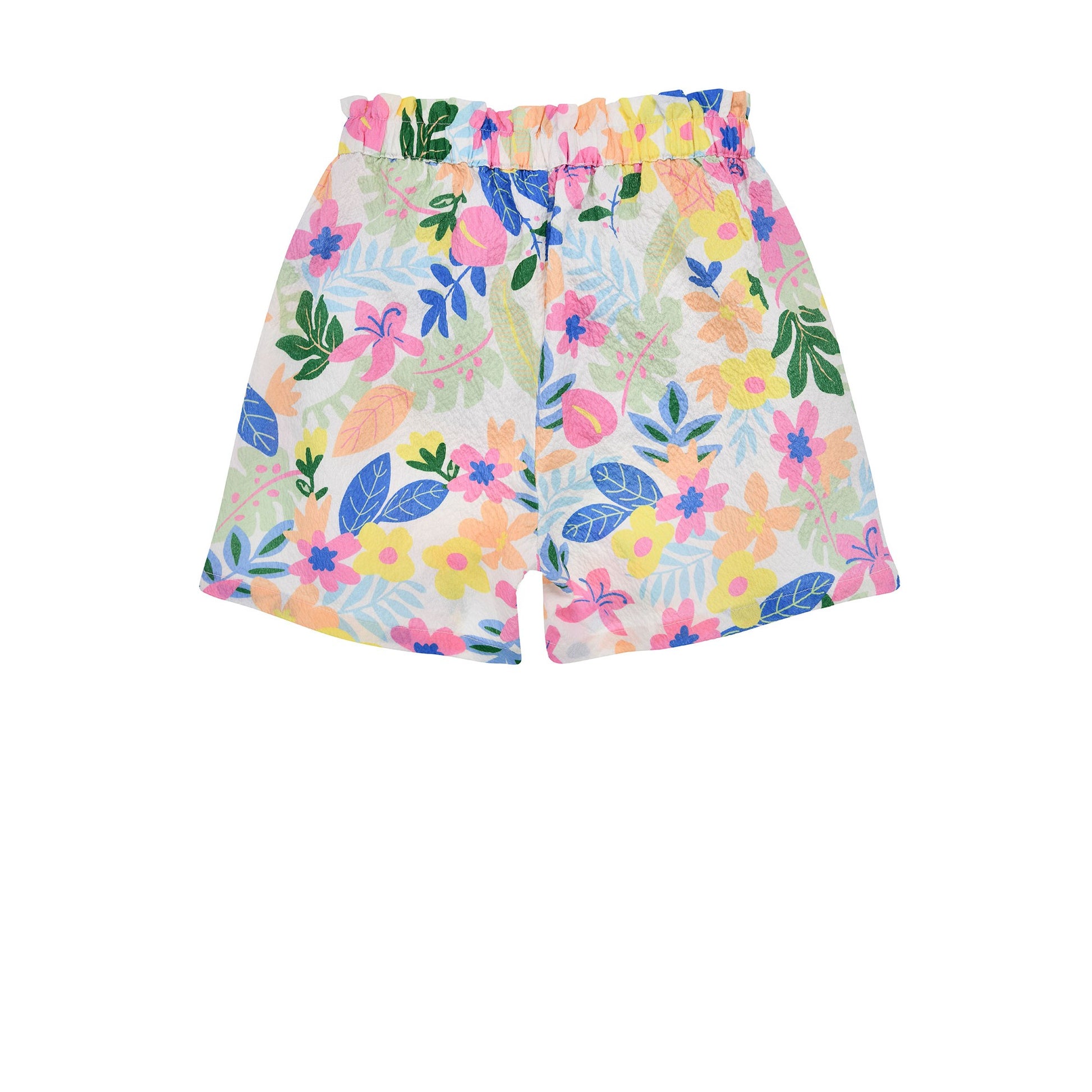 Rückseite der floralen Sommer-Shorts mit aufgesetzten Taschen – Bondi bei Bärechind in Winterthur erhältlich